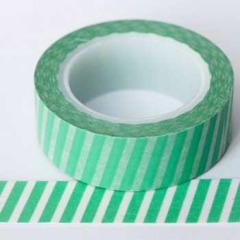 green-diagonal-stripe-washi-tape